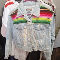 Sarape Jean  Jacket Small