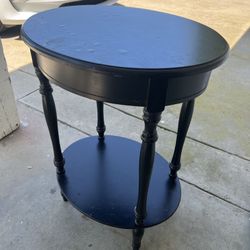 Wood End Table Black/dark 