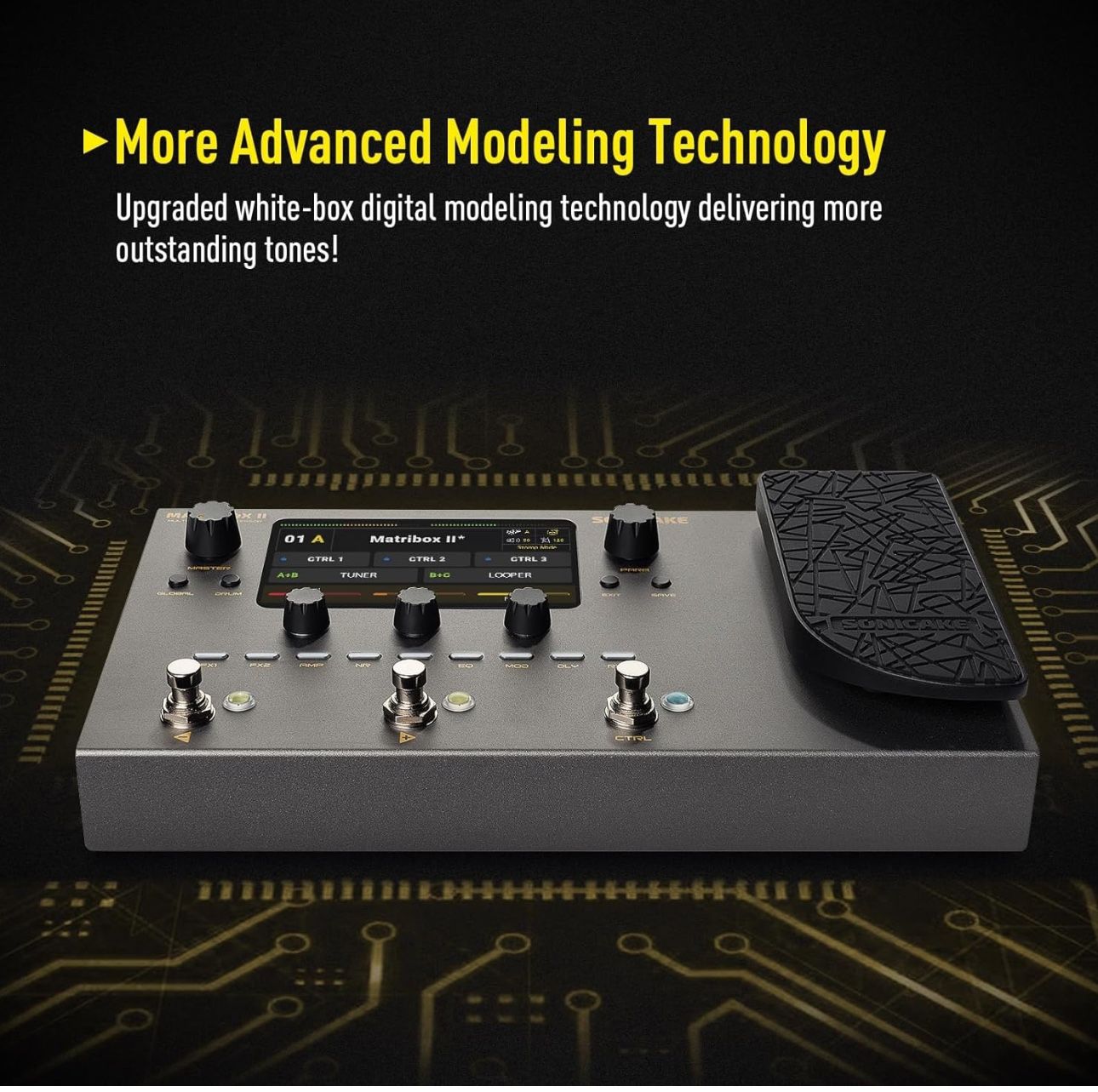 SONICAKE Matribox II - Multi Effects Processor with Expression Pedal