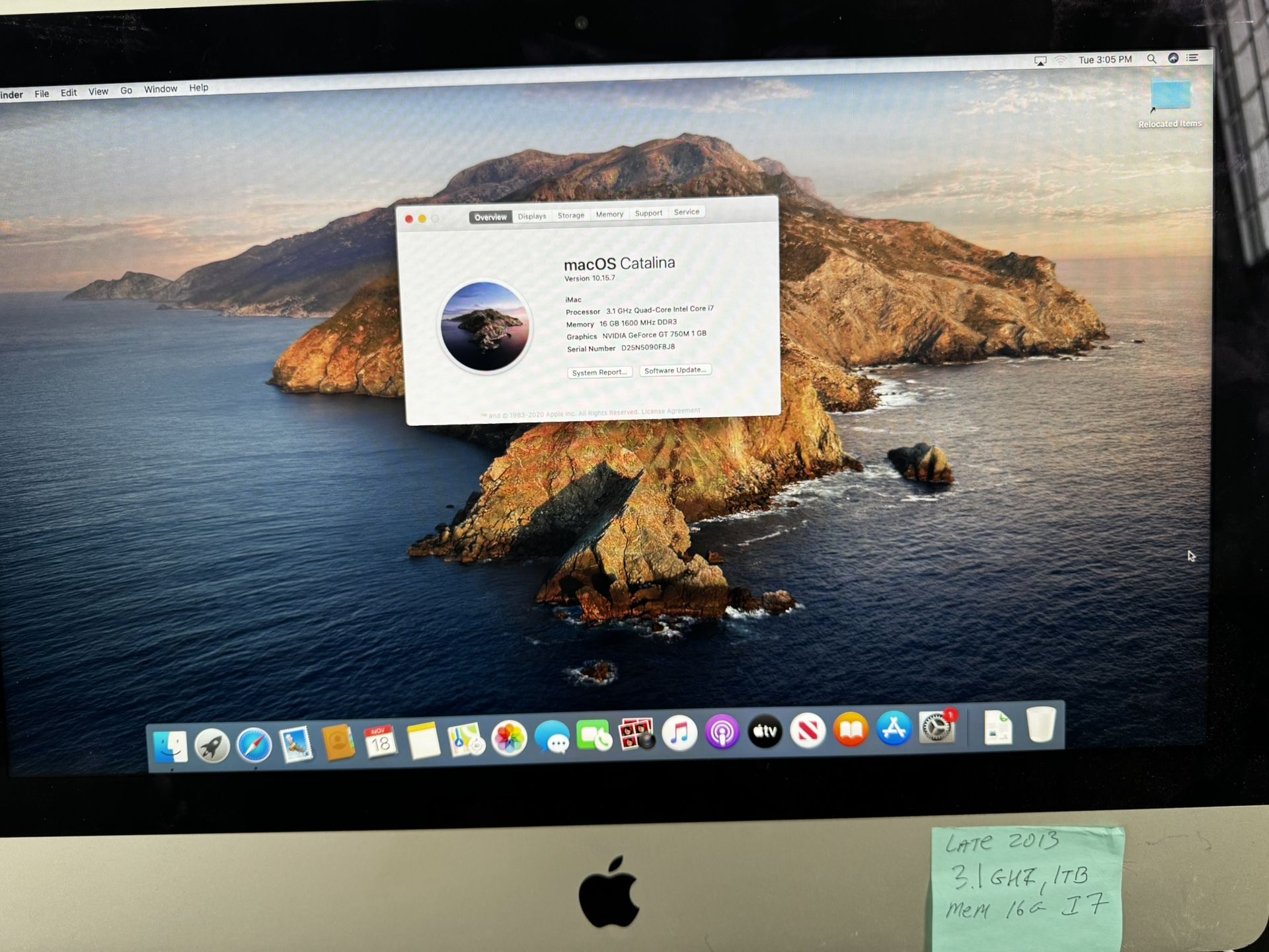 2013 Mac Desktop 1TB with Mouse And Keyboard