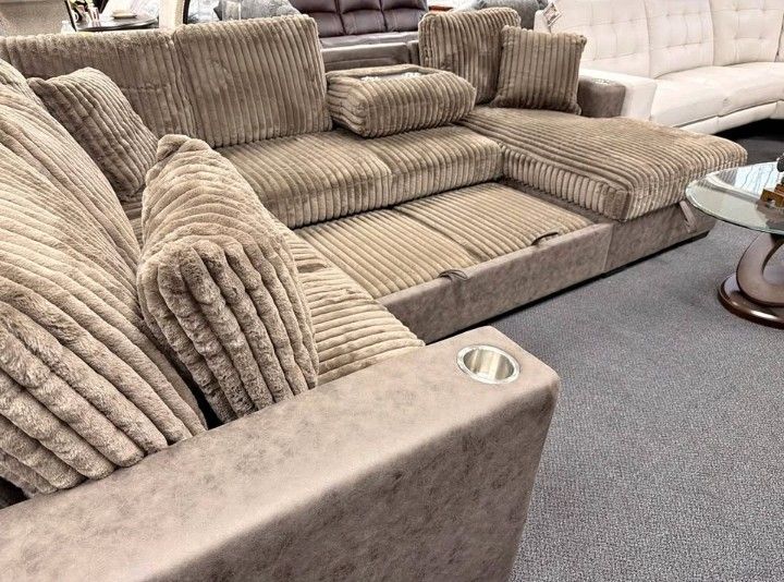 OVERSIZED SMART FLUFFY SLEEPER SECTIONAL $1595