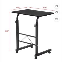 Assembled and Adjustable Hospital Bedside Table 