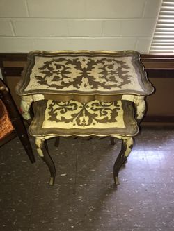 Vintage Italian Florentine Nesting tables