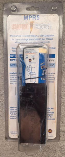 Supco MPR5 Super Boost Ultra Hard Start Kit (New in Package)