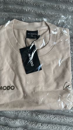 Ni Modo Beige Graphic T-Shirt Size XS
