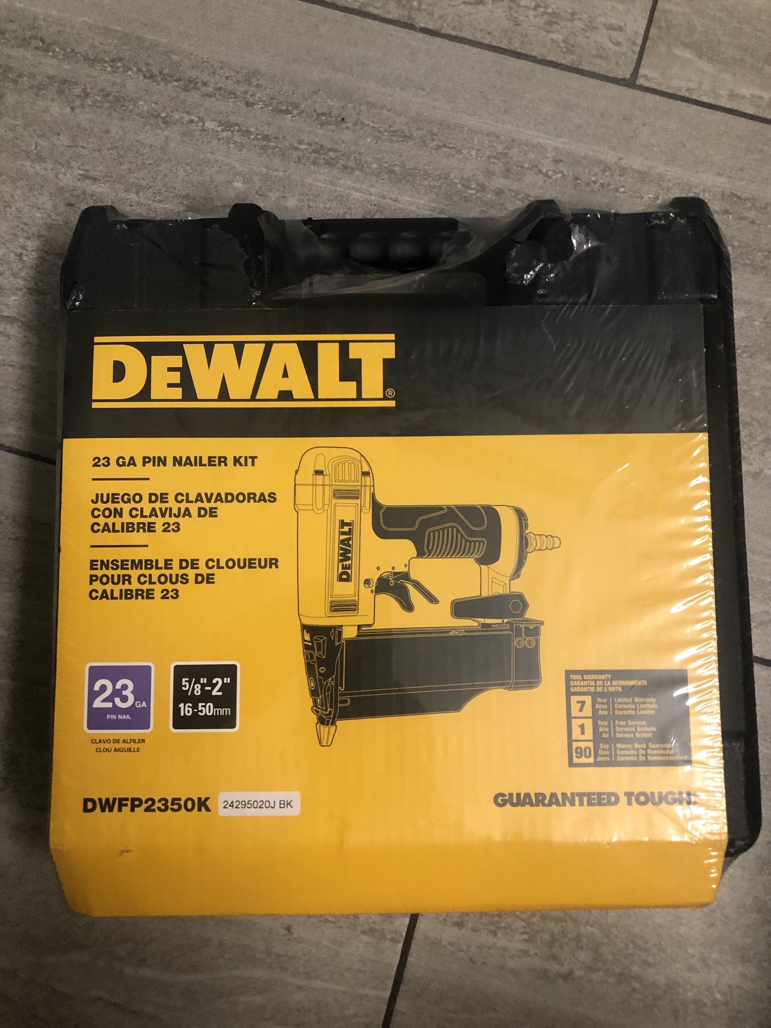 NEW DeWalt 23 GA Pin Nailer Kit (DWFP2350K) – 50% OFF