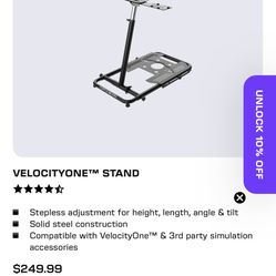Turtle Beach VelocityOne Flight Stand – Heavy Duty Sim Racing/Flight Cockpit Stand