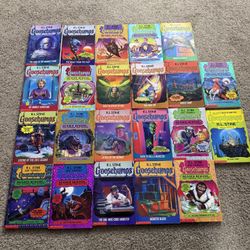 Lot 22 Goosebumps Books R.L. Stine Vintage 90s Scholastic Horror Kids
