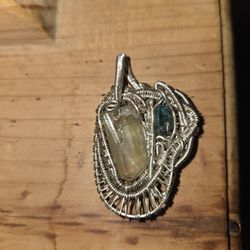 Yellow And Green Tourmaline Pendant