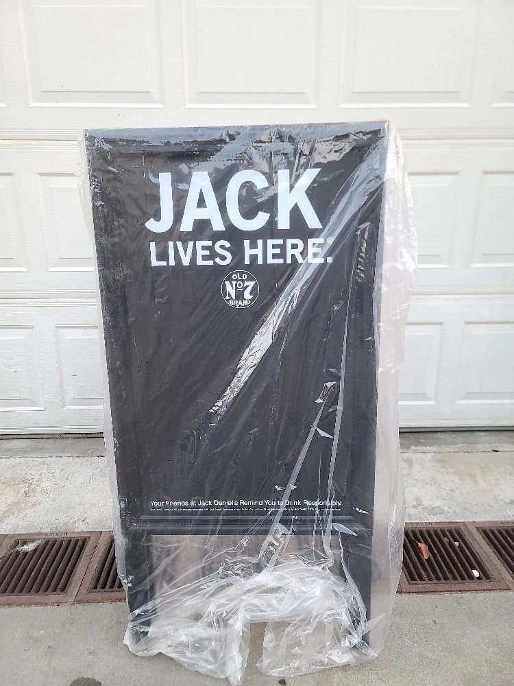 New~Unique Rare ~JACK Daniels Chalkboard Frame Sandwich ..Special Of The Day...Drink Board ...New