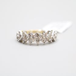 10K Yellow Gold Vintage Diamond Wedding Band (Size 6 3/4)