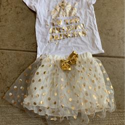 Girls Birthday Princess Outfit Size 4