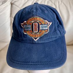 Banana Republic Navy Embroidered Cap Medium/Large 100% Cotton Made in USA