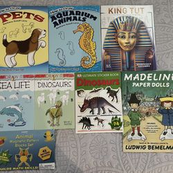 Collection of crafts books/activities for kids