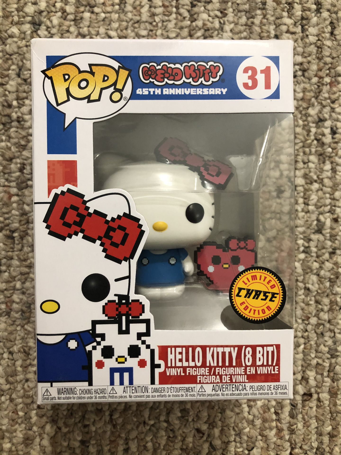 Funko Pop Vinyl - Hello Kitty (8 Bit) - Limited CHASE Edition
