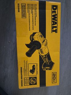 DEWALT 20VMAX BRUSHLESS 4.5"/PULG/PO  (115MM) PADDLE SWITCH ANGLE GRINDER (TOOL ONLY) NEW 