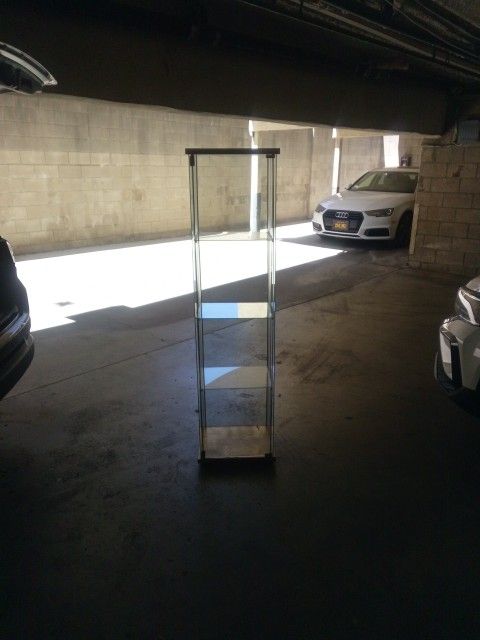 Glass Curio Cabinet/Display Hutch-Shelf