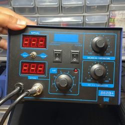 solder station with heat gun