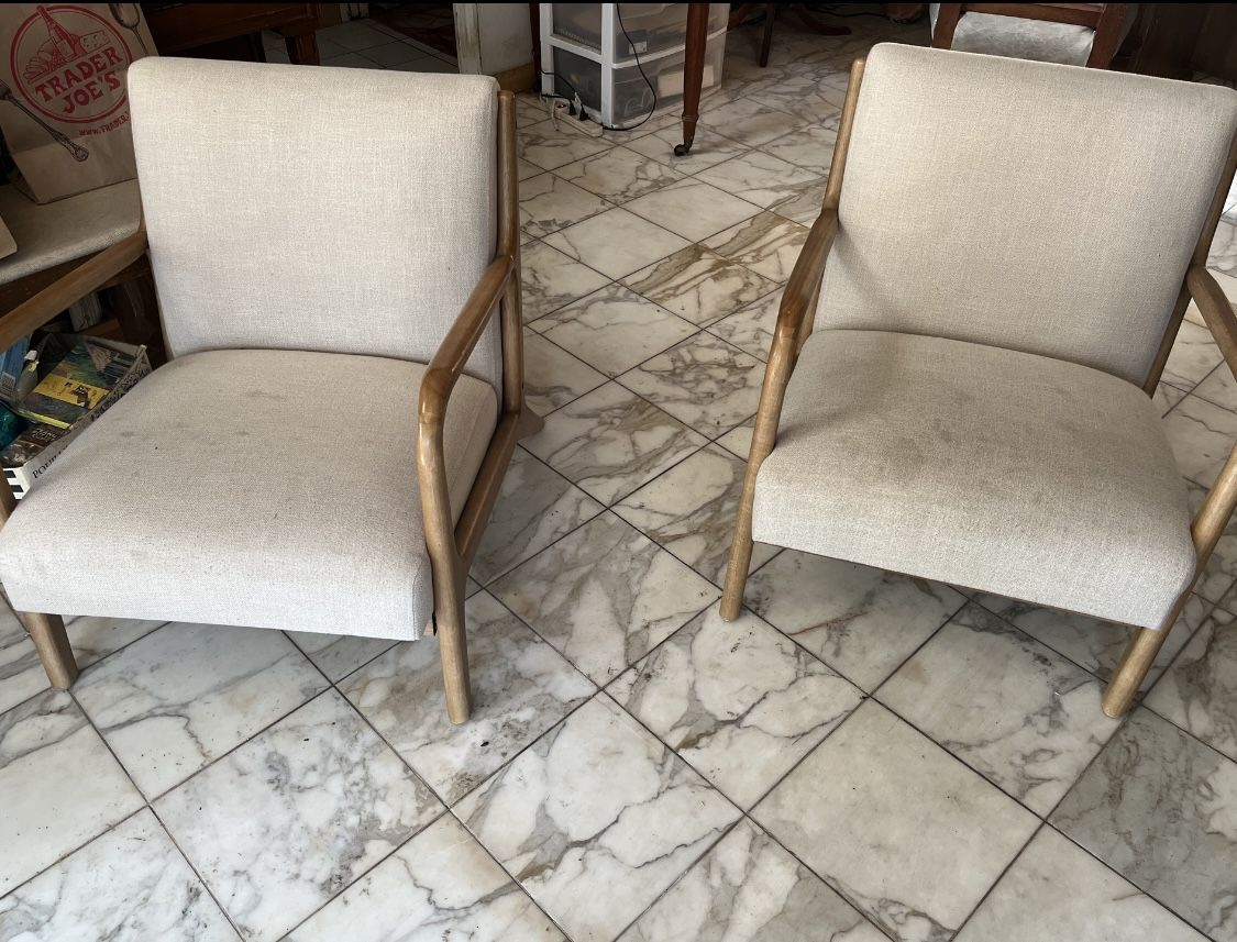 Two rare mid century modern chairs