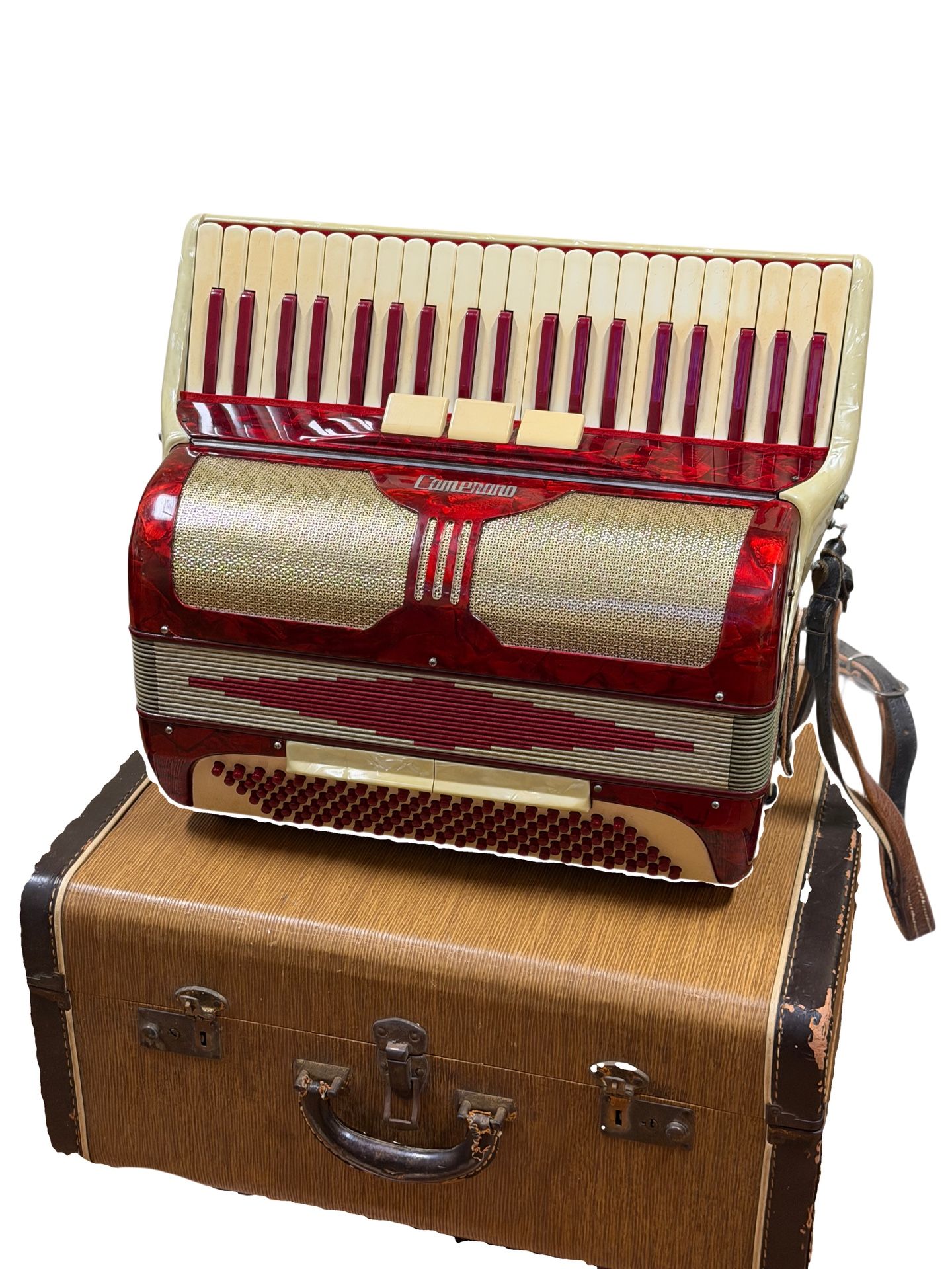 Vintage Camerano L 355 with Case Accordion Made In Italy