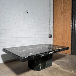 huge green marble coffee table 