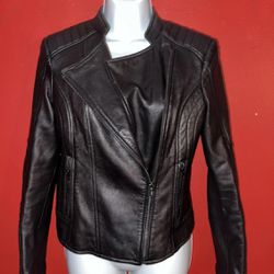 Black Rivet Glll Apparel Group Genuine Leather Black WMNS Jacket SZ: S