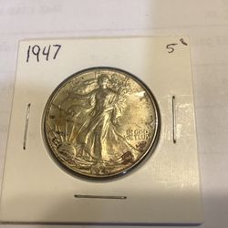 1947 Walking Liberty Half 