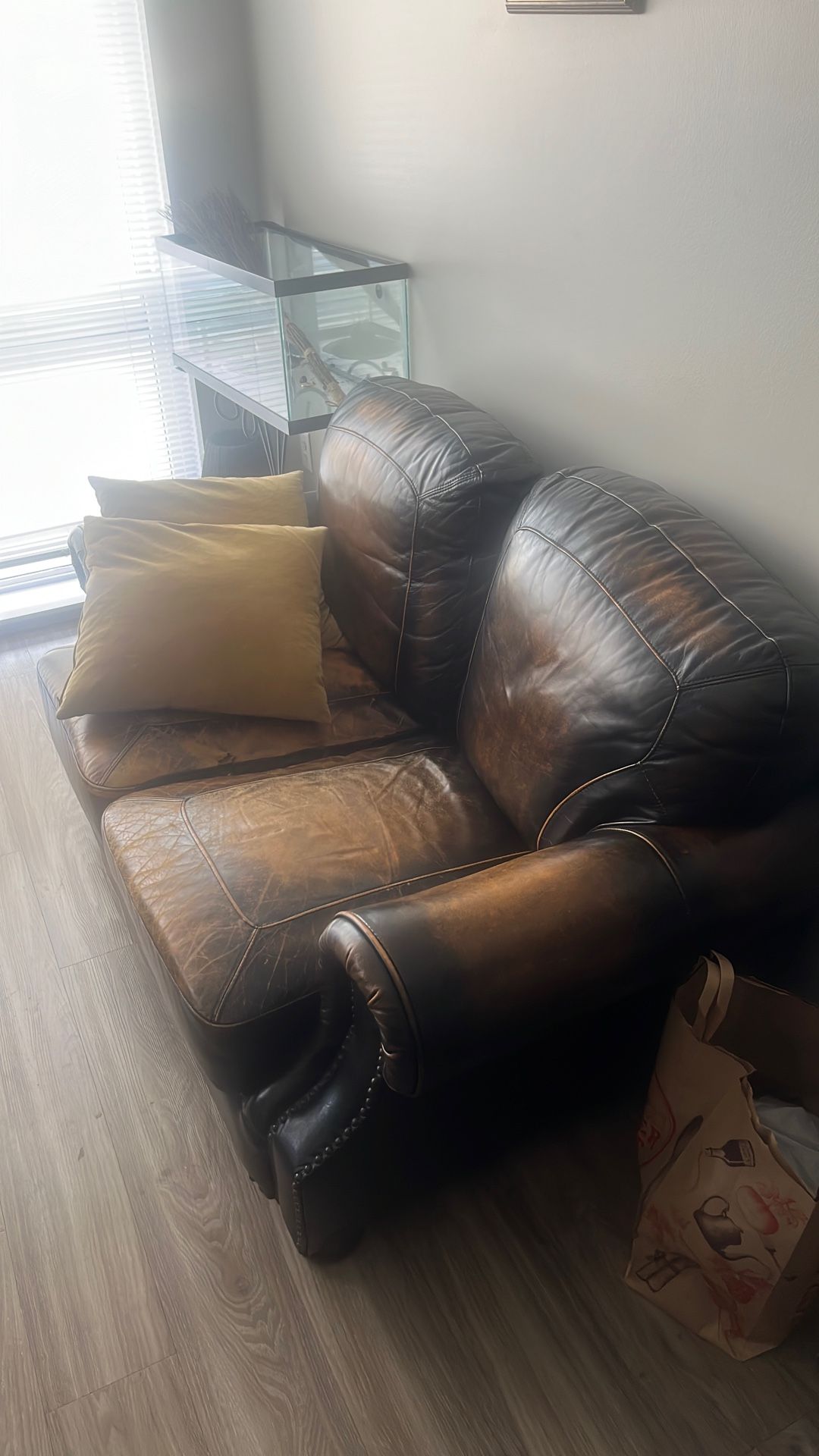 3pc Couch Leather Couch Set