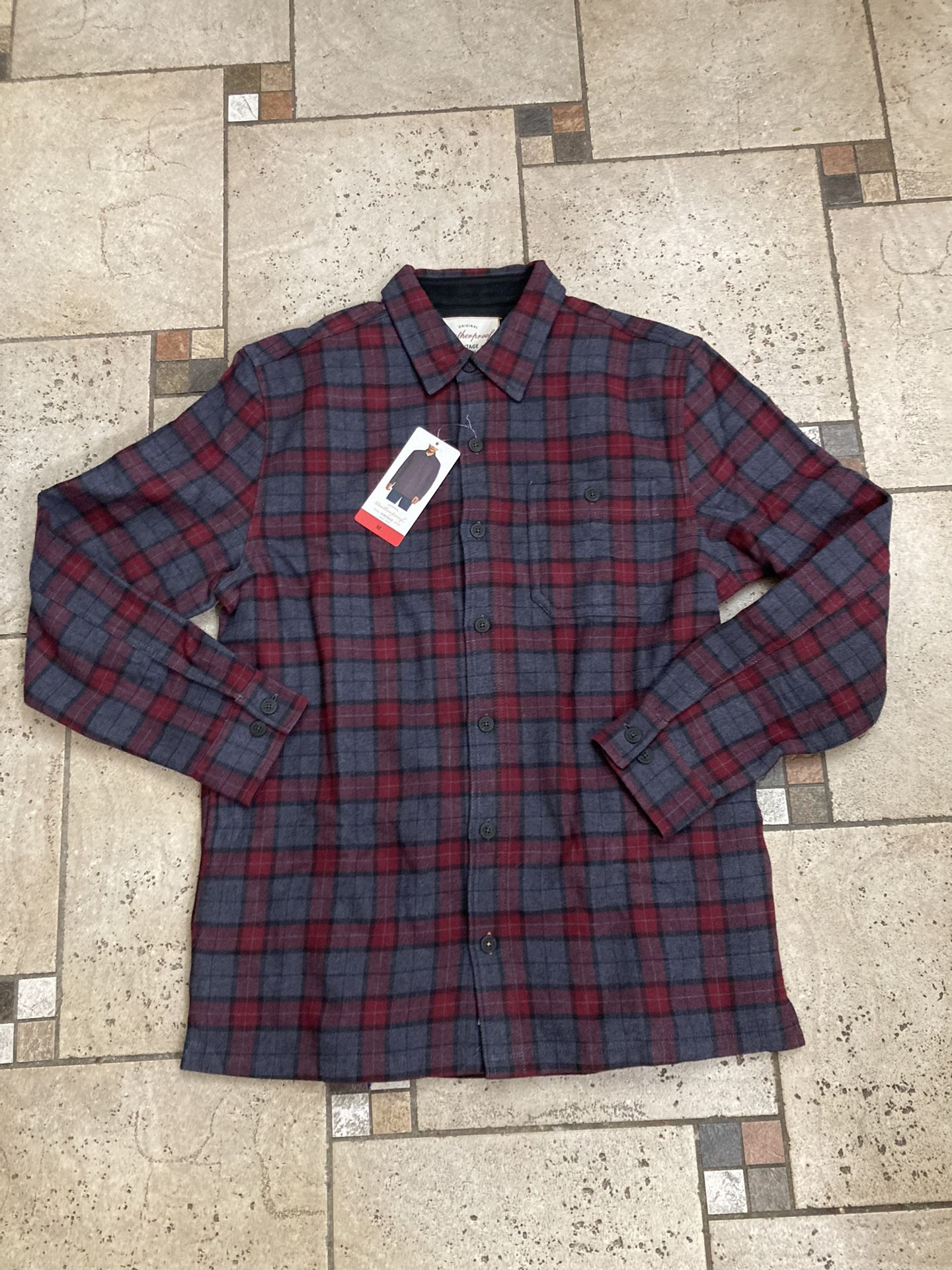 NWT Weatherproof Vintage Men’s Fleece Shirt Jacket Size M