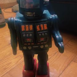 Vintage Old 1960s Tin Horikawa Super Astronaut Robot