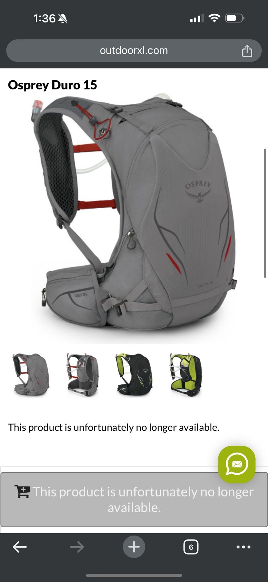 Osprey Duro 15L