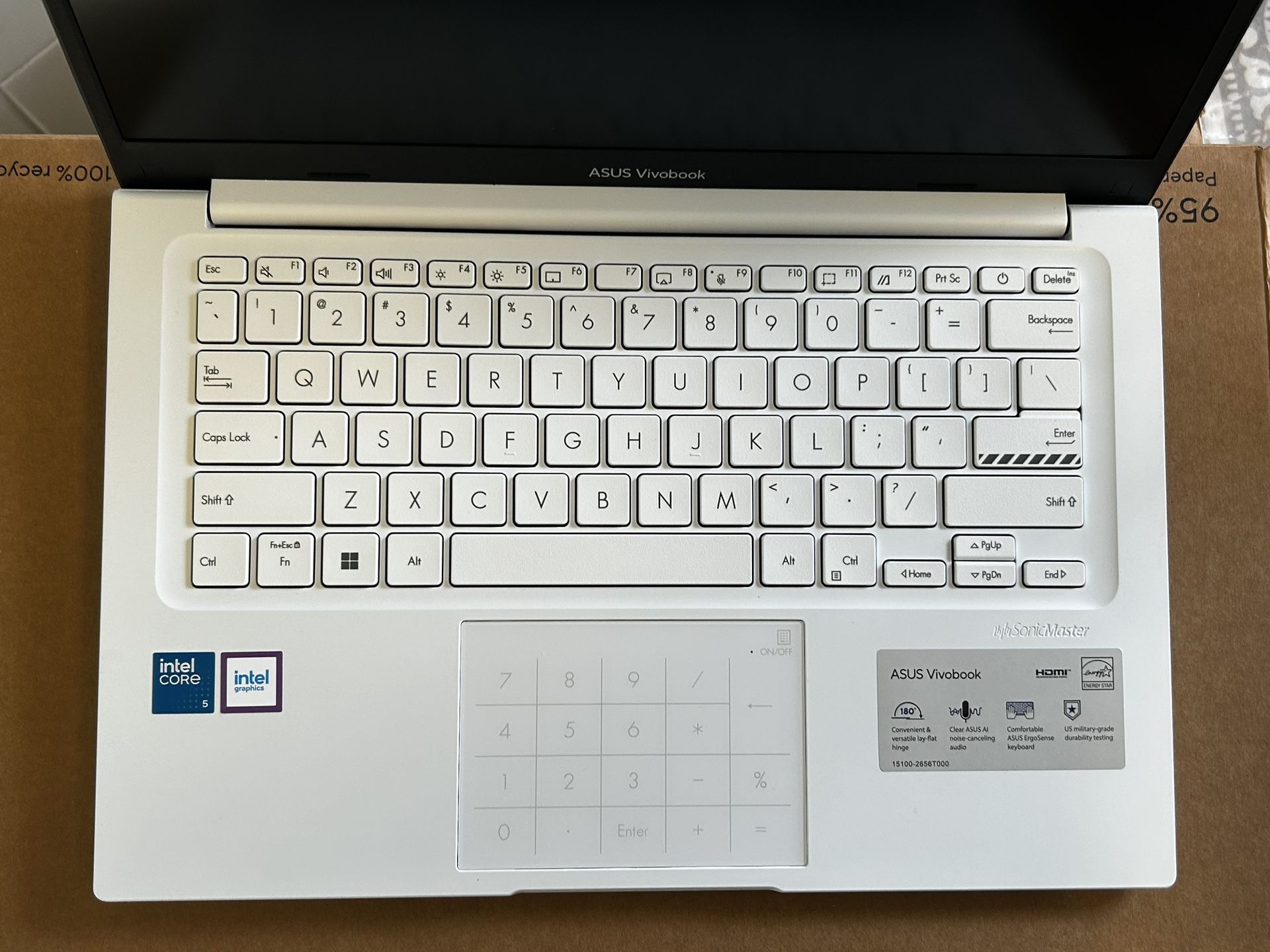 New In Box Asus Vivobook Intel Core 5 120U 8GB 512 Windows 11