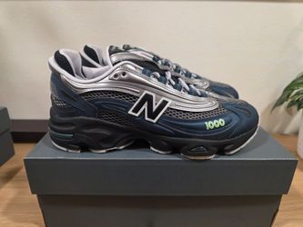 New Balance 1000 "Deep Ocean" - Metallic Silver/Blue - Men's 8 - Brand New In Box