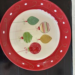 Christmas Large Ceramic tray/bowl(