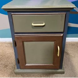 Nightstand Hand Painted And Refurbished 