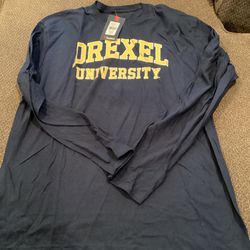 Drexel University Fanatics Long Sleeve Tee $30 Tag New Small, XL And XXL Available 