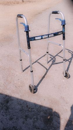Drive Medical Folding Walker with Wheels