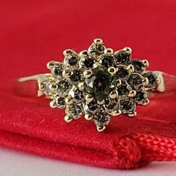 ❤️14k Size 6.25 Vintage Solid Yellow Gold Amethyst and Genuine Diamonds Ring!/ Anillo de Oro con 1 Amatista y Diamantes! 👌🎁Post Tags: Anillo de Oro