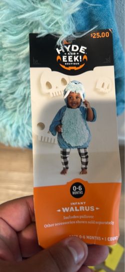 Hyde & EEK Infant Walrus Halloween Costume 0-6 Months