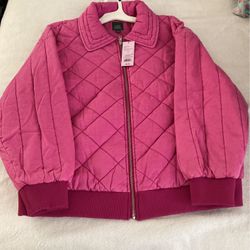 Wild Fable Quilted Pink Fuchsia Jacket