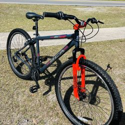 29" Men's BCA 21-Speed Mountain Bike, Front Suspension & Disc Brakes,Gray/Orange The bike is like new