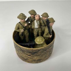 Vintage WWI Set Of 5 Lead Toy US Army Soldiers Set 