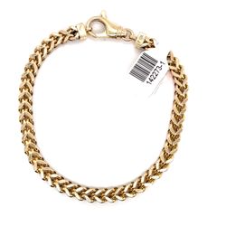 10kt Gold Bracelet Franco 10.20grams 5.7mm 8 1/12 142273 1
