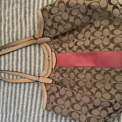 Pink Coach Tote 
