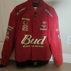 Dale Earnhardt JR Red Suede Jacket 