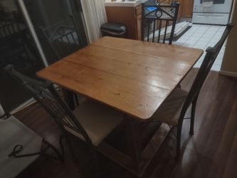 Antique German Table with 4 chairs