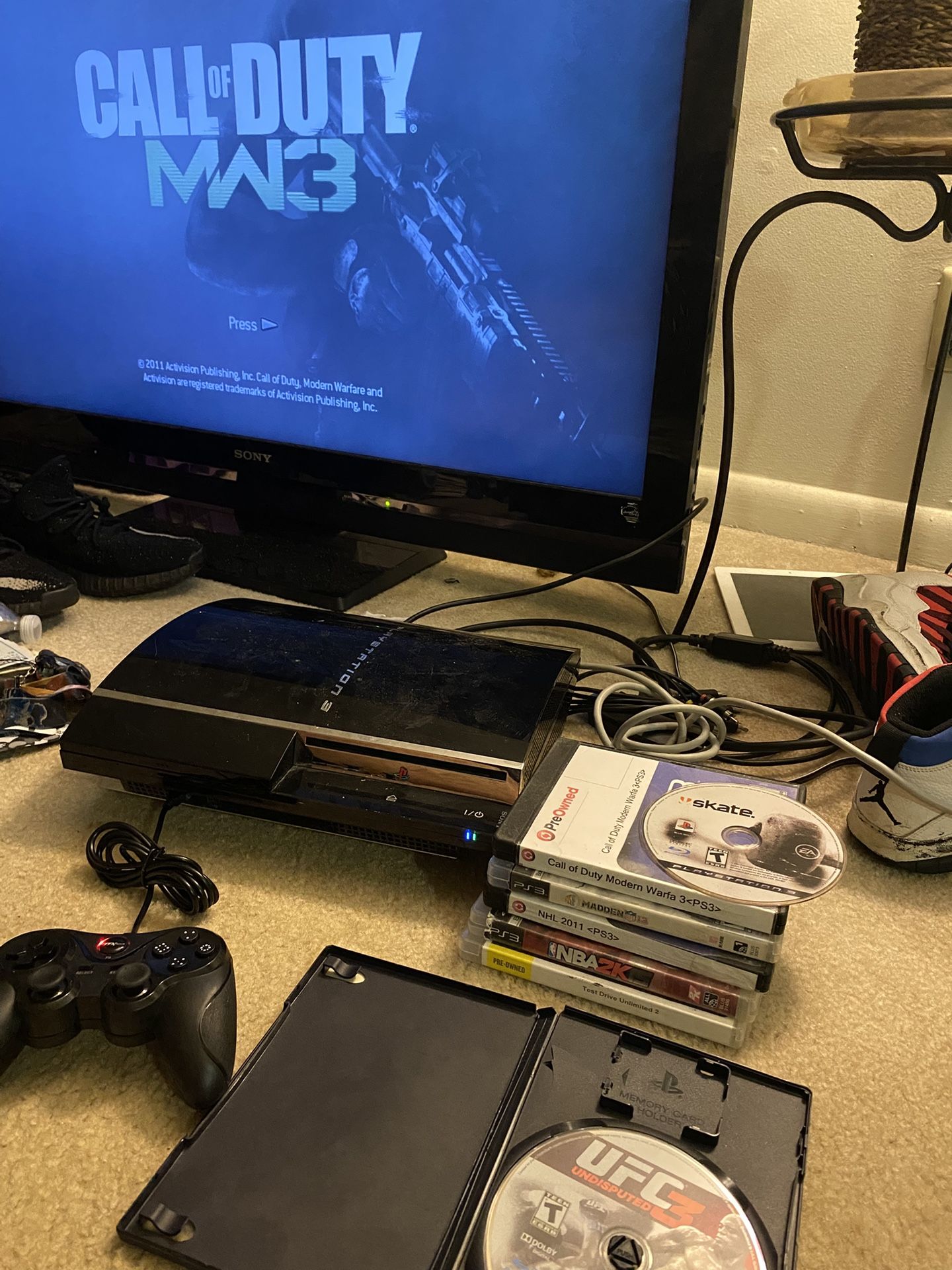 Ps3 Fat Bundles All Wires Controller 7 Games And Is Backwards Compatible