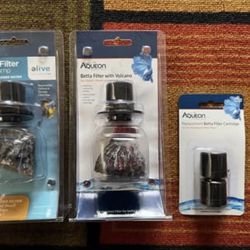 Aqueon Betta Filter Stump, Volcano, & Replacement Cartridges
