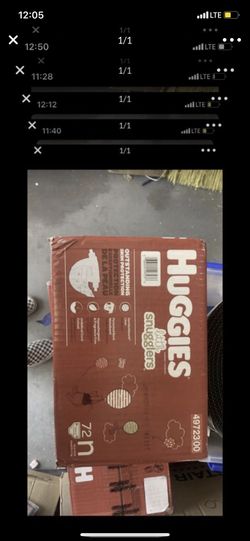 Huggies little snugglers size New born , 72 count