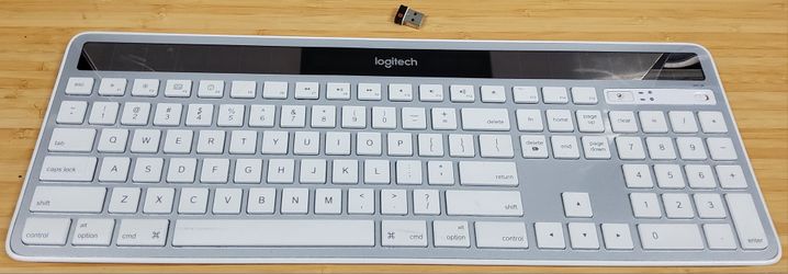 Logitech K750 Wireless Solar Keyboard with Unifying Adapter for Windows, Mac, or Linux